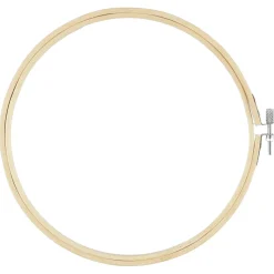Rund broderiram i bambu, 21 cm