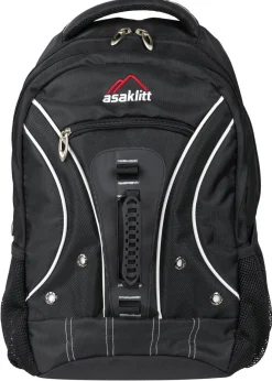 Ryggsäck 30 liter Asaklitt, svart dagsryggsäck