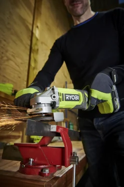 Ryobi vinkelslip 115 mm RAG18115-0 One+ 18 V, batteridriven
