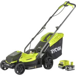 Ryobi gräsklippare 18 V, 4 Ah-batteri, RLM18X33B40