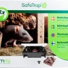 SafeTrap råttfälla med 1 Snap-trap fälla för bete