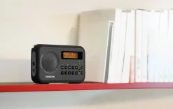 Sangean PR-D18 AM/FM-radio med klockradio