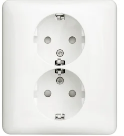 Schneider Exxact 2-vägs infällt vägguttag, 5-pack