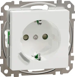 Schneider Wiser Exxact Zigbee 1-vägsuttag 16 A, vit