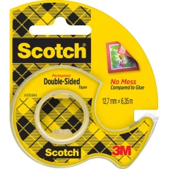 Scotch dubbelhäftande tejp genomskinlig, 12,7 mm x 6,3 m