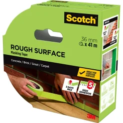 Scotch grön maskeringstejp för grova ytor, 36 mm x 41 m