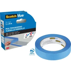 ScotchBlue blå maskeringstejp utomhus, smal 24 mm x 41 m