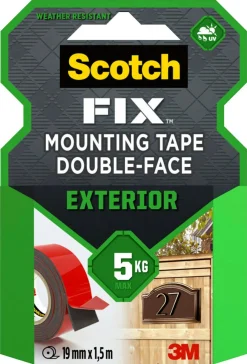 Scotch-Fix Exterior dubbelhäftande tejp, 5 kg