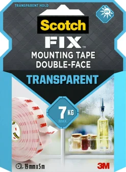 Scotch-Fix Transparent dubbelhäftande tejp, 7 kg