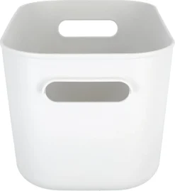 Serenity förvaringslåda i plast utan lock, vit