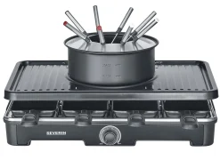 Severin raclette-fondue keramisk RG 2347, 1400 W