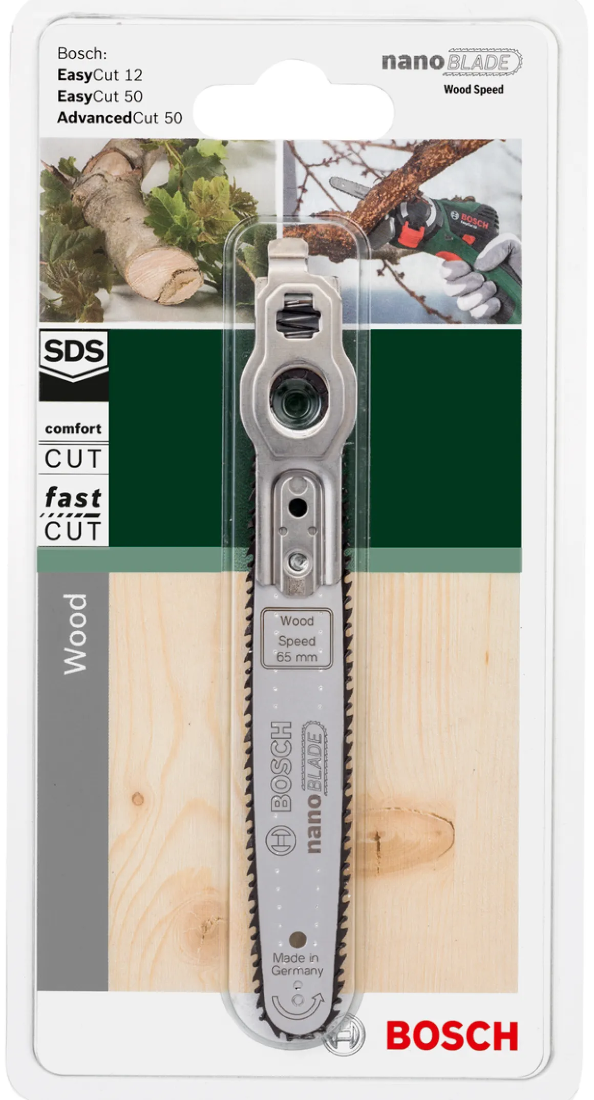 Sågblad Bosch NanoBlade Wood Speed 65