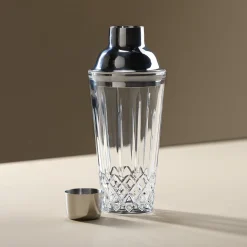Shaker drink och cocktail, glas och rostfritt stål, 400 ml