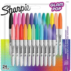 Sharpie Glam Pop markerpennor, blandade färger 24-pack