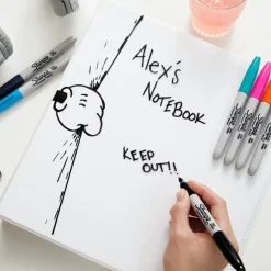 Sharpie märkpennor fin spets blandade färger 4-pack