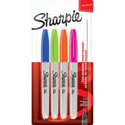 Sharpie märkpennor fin spets blandade färger 4-pack