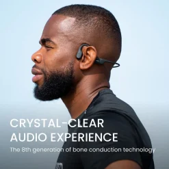 Shokz OpenRun USB-C open-ear, bone conduction hörlurar