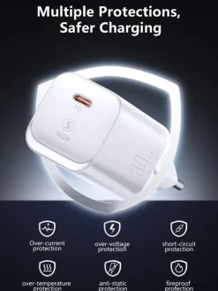 SiGN USB-C PD USB-C snabbladdare, 30 W
