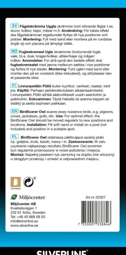 Silverline Owl Junior fågelskrämma uggla