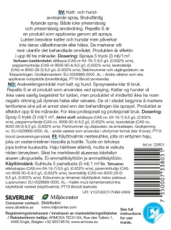 Silverline Repellis S avskräckning katt & hund spray