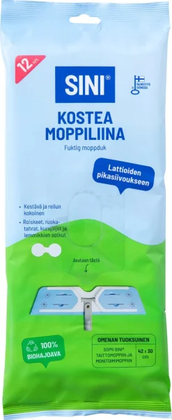 Sini engångsmopp refill golv, 12-pack