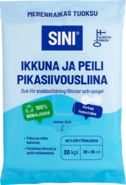 Sini fönster- och spegelrengöringsdukar, 30-pack