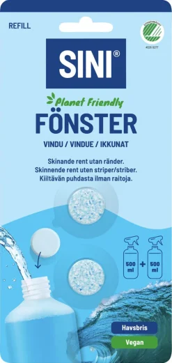 Sini refill fönsterputsmedel, 2-pack