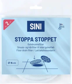 Sini Stoppa Stoppet golvbrunnsfilter 15 cm