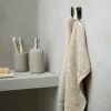 Självhäftande badrumskrok enkel, svart