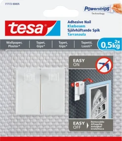 Självhäftande spikar Tesa, 2-pack