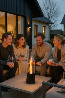 Skandi FlameTwister bordskamin bioetanol ute och inne