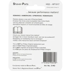 Skärhuvud HQ2/HP1917 till Philips rakapparat, 3-pack