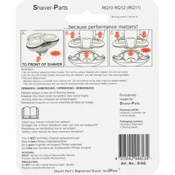 Skärhuvud komplett RQ10/RQ12 till Philips rakapparat