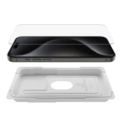 Skärmskydd för iPhone 15 Pro Max, Belkin ScreenForce UltraGlass