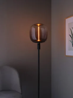Smokey LED-lampa E27, magnetiskt filament, 25 cm