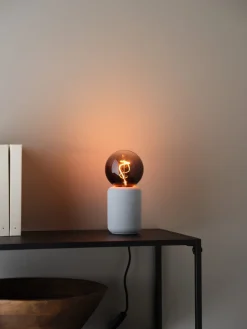 Smokey rökfärgad globlampa, dimbar LED E27, 95 mm