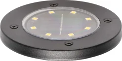 Solcellslampa decklight avtagbart markspjut, 1-pack