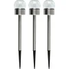 Solcellslampa markspjut rabatt Northlight, 3-pack
