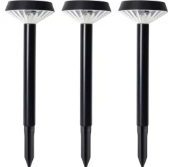 Solcellslampa trädgård med markspjut 30 cm, 3-pack