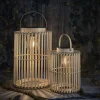 Solcellslykta bambu Northlight