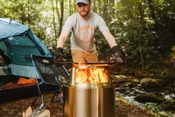 Solo Stove Bonfire stekplatta gjutjärn och hållare