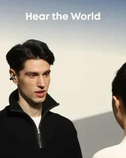 Soundcore AeroClip open ear, clip on-hörlurar