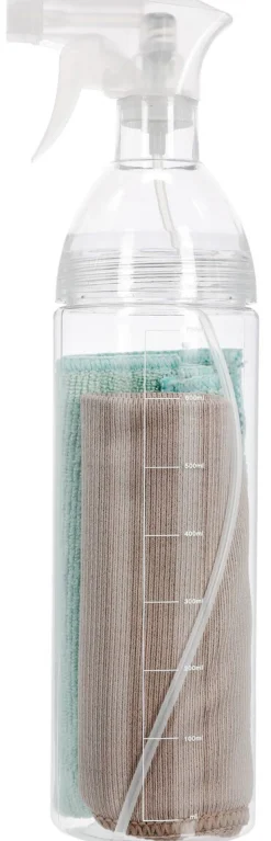 Sprayflaska med 2-pack mikrofiberduk