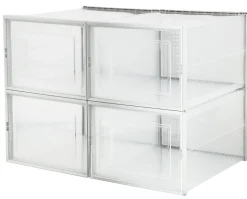Stapelbar skolåda med dörr, 4-pack