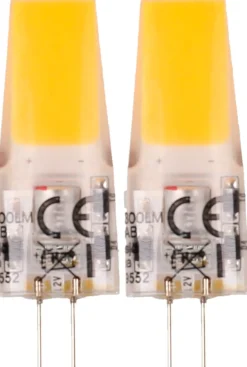 Stiftlampa LED G4 12 V 2,8 W, 2-pack