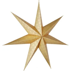Stor adventsstjärna guld papper, 70 cm