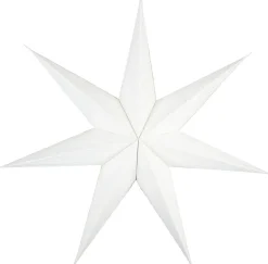 Stor adventsstjärna veckat papper vit 70 cm, Northlight