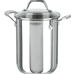 Stor gryta med insats, rostfritt stål, 4 l