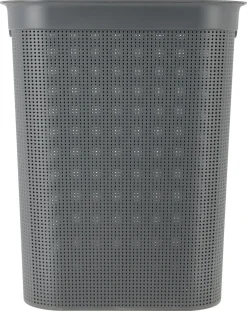 Stor tvättkorg med lock och handtag, 50 l