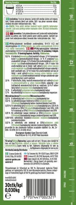 Substral näringspinnar gröna krukväxter, 30-pack